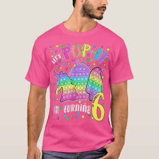Laten we Poppen dat ik 6 kleurrijke 6th Birthday G T-shirt