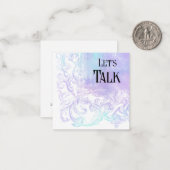 *~* Laten we praten AP63 Relatie Flat Note Kaart Notitiekaartje (Voorkant / Achterkant in situ)