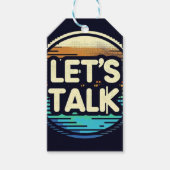 Laten we praten cadeaulabel (Voorkant)