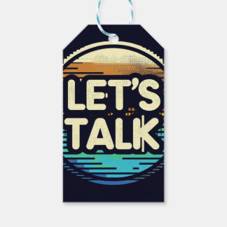 Laten we praten cadeaulabel