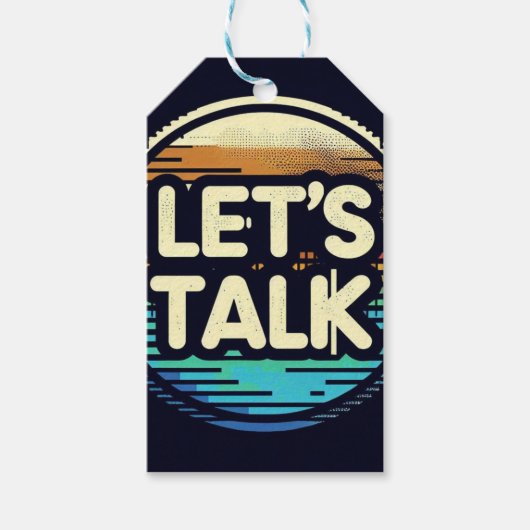 Laten we praten cadeaulabel (Voorkant)