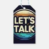 Laten we praten cadeaulabel (Achterkant)