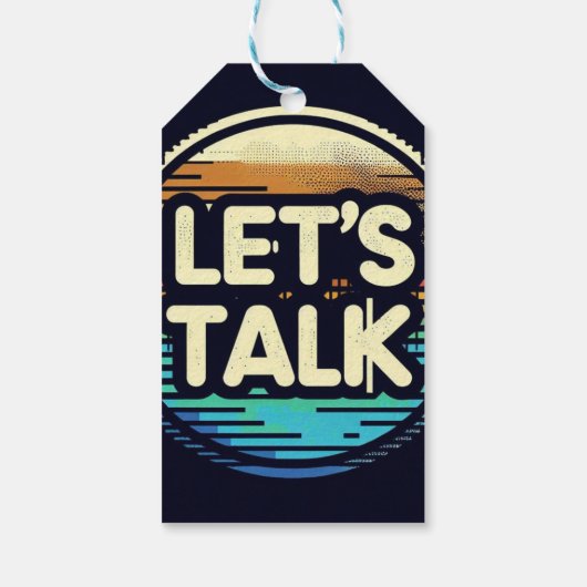 Laten we praten cadeaulabel (Achterkant)