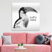 Laten we praten canvas afdruk (Insitu (Woonkamer))