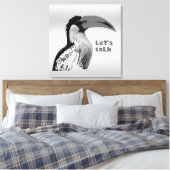 Laten we praten canvas afdruk (Insitu (Slaapkamer))