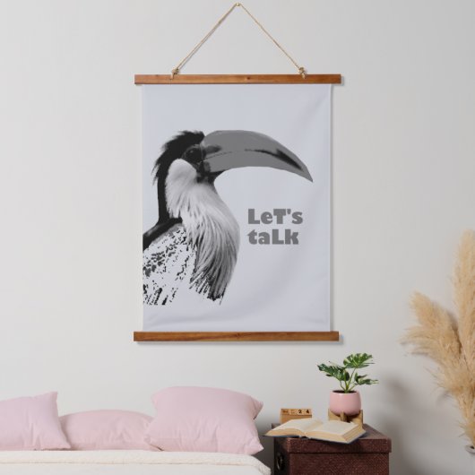 Laten we praten hangend wandkleed (Slaapkamer)