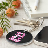 Laten we praten in tekens - doof bewustzijn sleutelhanger (Voorkant Rechts)