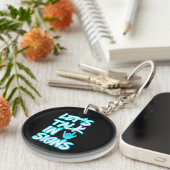 Laten we praten in tekens - doof bewustzijn sleutelhanger (Voorkant Rechts)