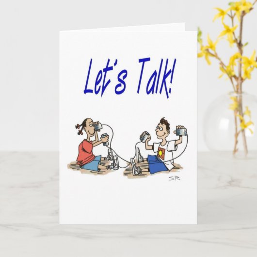 Laten we praten kaart (Gele Bloem)