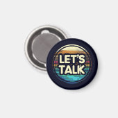 Laten we praten magneet (Voorkant / Achterkant)