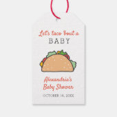 Laten we praten over een Baby shower Mexicaanse Fi Cadeaulabel (Achterkant)
