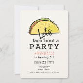 Laten we praten over een feestje Fiesta Verjaardag Kaart (Voorkant)