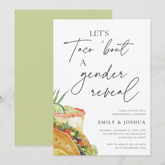 Laten we praten over een geslachtsonthulling kaart (Voorkant / Achterkant)