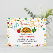 Laten we praten over een verjaardagsfeestje Fiesta Kaart (Staand voorkant)