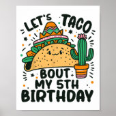 Laten we praten over mijn 5e verjaardag Mexicaanse Poster (Voorkant)