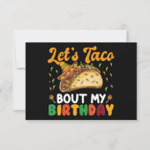 Laten we praten over mijn verjaardagscinco de Mayo Bedankkaart (Voorkant)