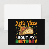 Laten we praten over mijn verjaardagscinco de Mayo Bedankkaart (Voorkant / Achterkant)