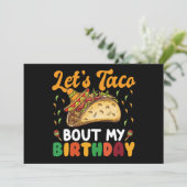 Laten we praten over mijn verjaardagscinco de Mayo Kaart (Staand voorkant)