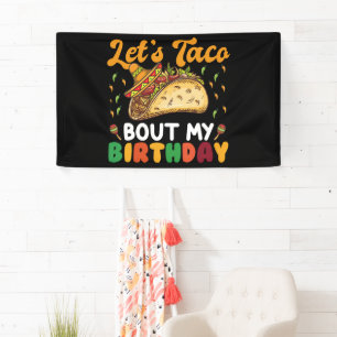 Laten we praten over mijn verjaardagscinco de Mayo Spandoek