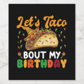 Laten we praten over mijn verjaardagscinco de Mayo Wijn Etiket (Enkel label)