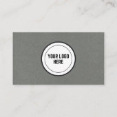Laten we praten over onroerend goed grijs Kraft pa Visitekaartje (Achterkant)