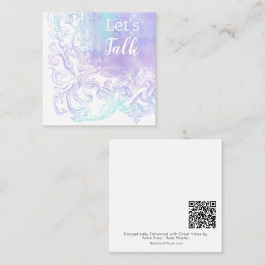 *~* Laten we praten Relatie AP63 Flat Note Kaart Notitiekaartje (Voorkant / Achterkant)