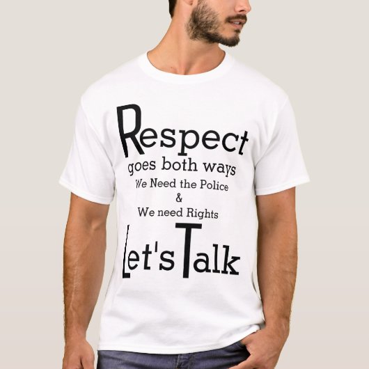 Laten we praten t-shirt (Voorkant)