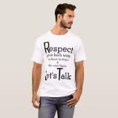 Laten we praten t-shirt (Voorkant volledig)