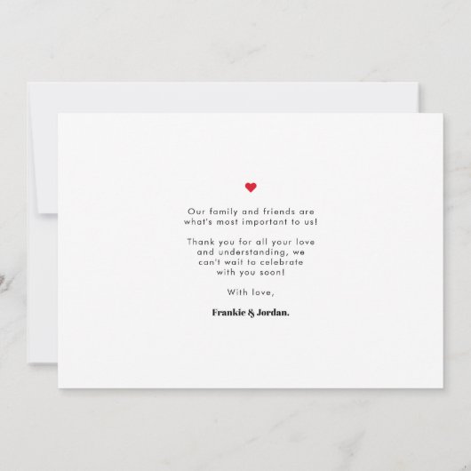 Laten we proberen deze bruiloft opnieuw wijzigen v kaart (Achterkant)