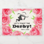 Laten we proosten op de derby! Rozen Sparkling Wijnetiket (Enkel label)