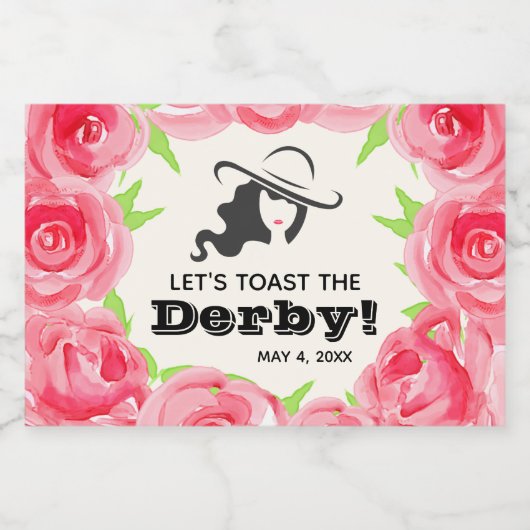 Laten we proosten op de derby! Rozen Sparkling Wijnetiket (Enkel label)