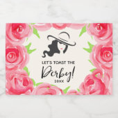 Laten we proosten op de derby! sparkling wijnetiket (Enkel label)