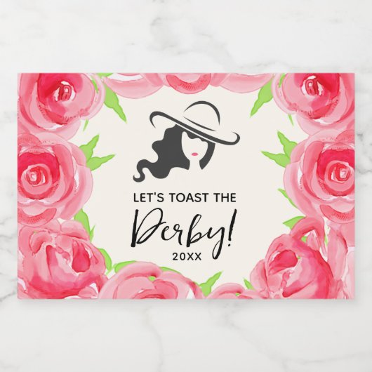 Laten we proosten op de derby! sparkling wijnetiket (Enkel label)