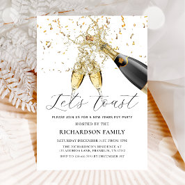 Laten we proosten op de uitnodiging voor het nieuw