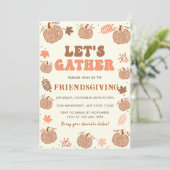 Laten we Pumpkin Friendsgiving vieren Kaart (Staand voorkant)