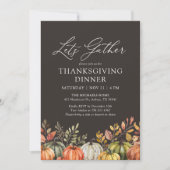 Laten we Pumpkin Thanksgiving Diner Verzamelen Kaart (Voorkant)