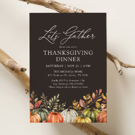 Laten we Pumpkin Thanksgiving Diner Verzamelen Kaart