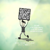 Laten we QR-code eten Raamsticker (Vel 3)