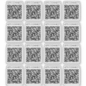 Laten we QR Code Vinyl aansluiten Sticker (Voorkant)