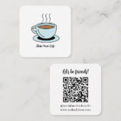 Laten we QR Code Visitekaartje aansluiten (Voorkant / Achterkant)