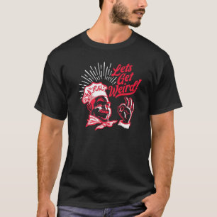 Laten we raar worden! Funny  Pizza Box Man Festi T-shirt