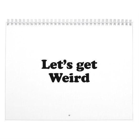 Laten we raar worden kalender (Hoes)