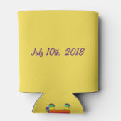 Laten we Rainbow Donkey Piñata Party Fiesta vieren Blikjeskoeler (Achterkant)