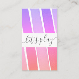 Laten we Rainbow Playdate Mmammie Calling Card afs Contactkaartje