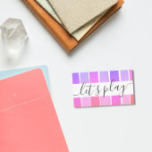 Laten we Rainbow Playdate Parent Networking afspel Contactkaartje