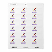 Laten we raketten etiket (Full Sheet)