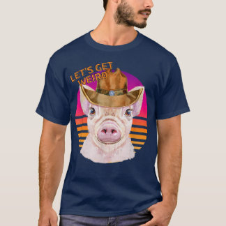 Laten we rare cowboy-sheriff varken zijn met cowbo t-shirt