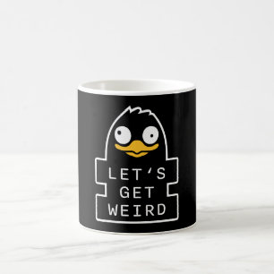 Laten we rare pinguïn grappige eigenzinnige humor koffiemok