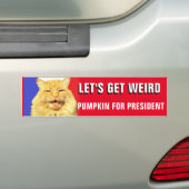 Laten we rare pompoen krijgen voor President 2020 Bumpersticker (Op auto)