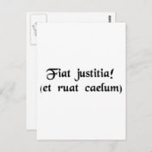 Laten we recht doen. (via de herfst van de hemel) briefkaart (Voorkant / Achterkant)